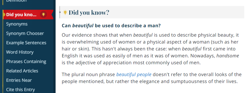 Did you know? section | Merriam-Webster