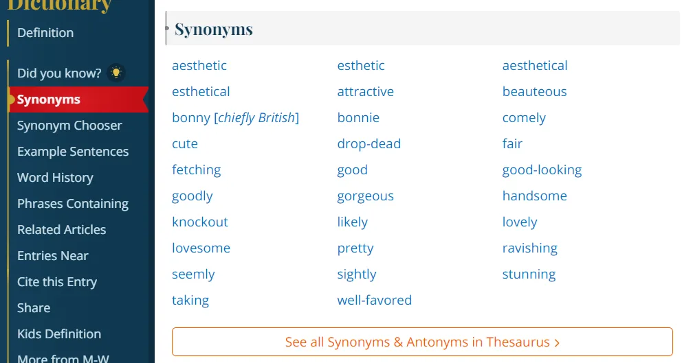 Synonyms | Merriam-Webster