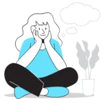 thinking girl
