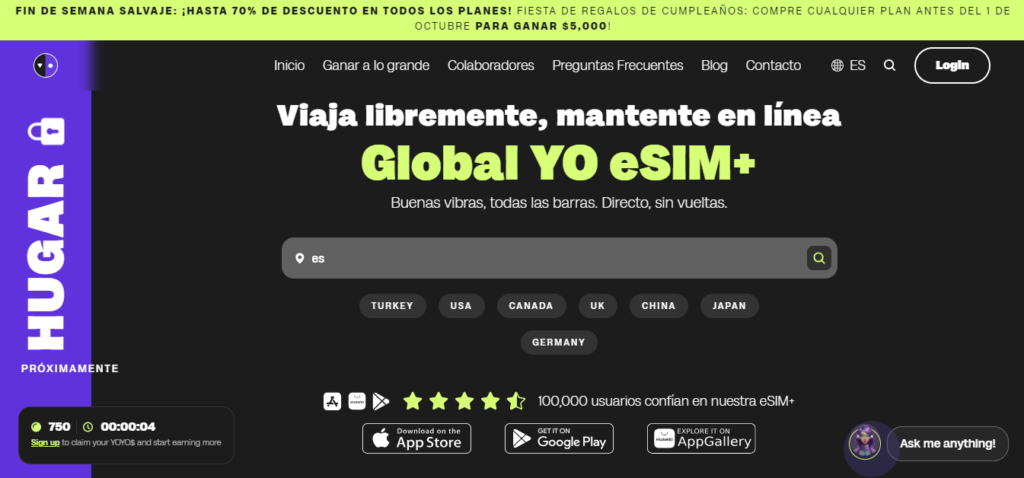 mejores eSIMs para viajes internacional