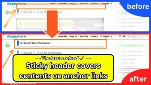 【NO CSS】Sticky header covers content on anchor links
