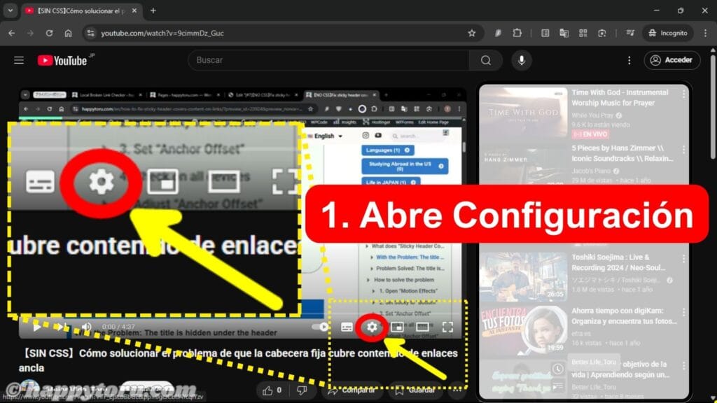 1. Abre “Configuración”