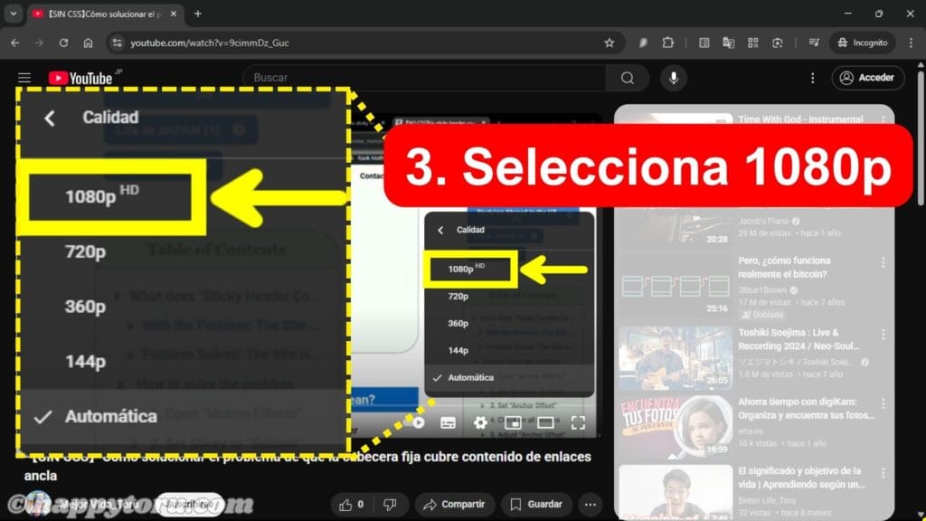 3.Cambia Auto por 1080p HD