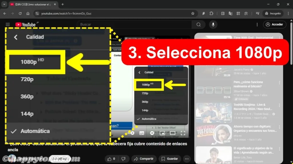 3.Cambia Auto por 1080p HD