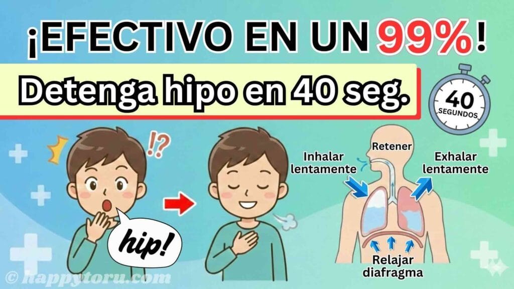 ¡Quita el hipo en solo 40 segundos